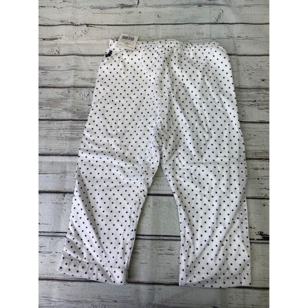 Nwt Ralph Lauren Baby Lined Polka Dot Black And White Pants Size 24 Months